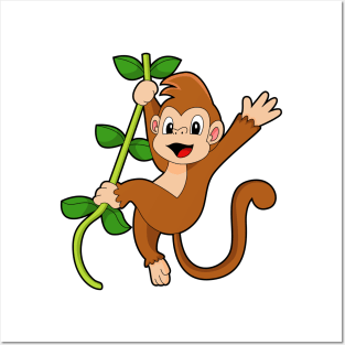 Monkey in the Jungle Posters and Art